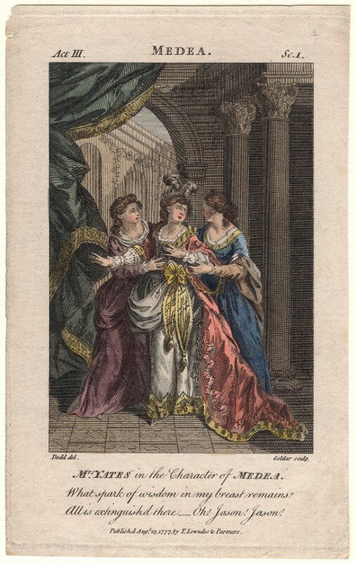 Mary ann yates as medea in glover's 'medea' npg d8937