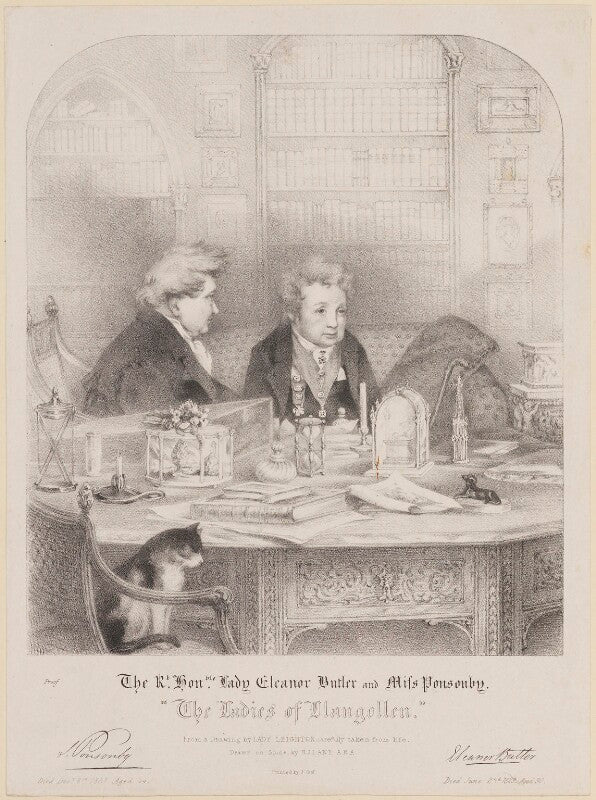 'the ladies of llangollen' (sarah ponsonby; lady (charlotte) eleanor butler) npg d14048