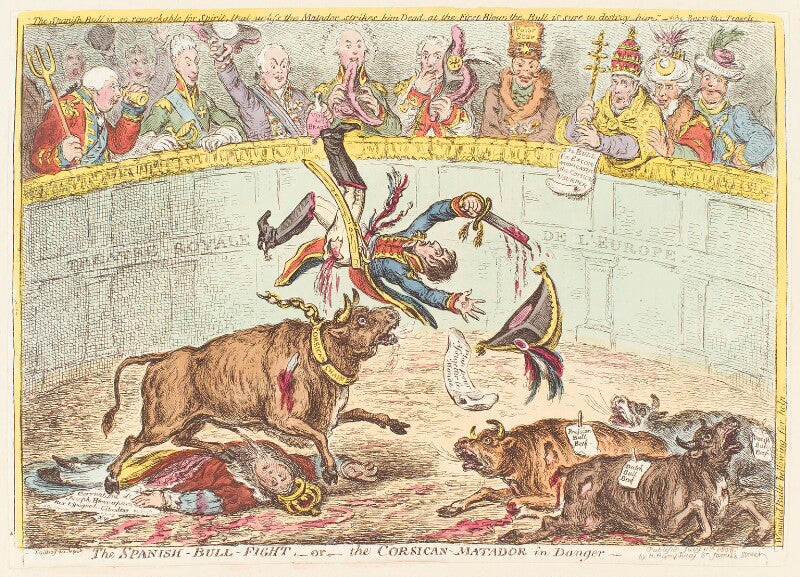 'the spanish bull fight, or the corsican matador in danger ' npg d13046