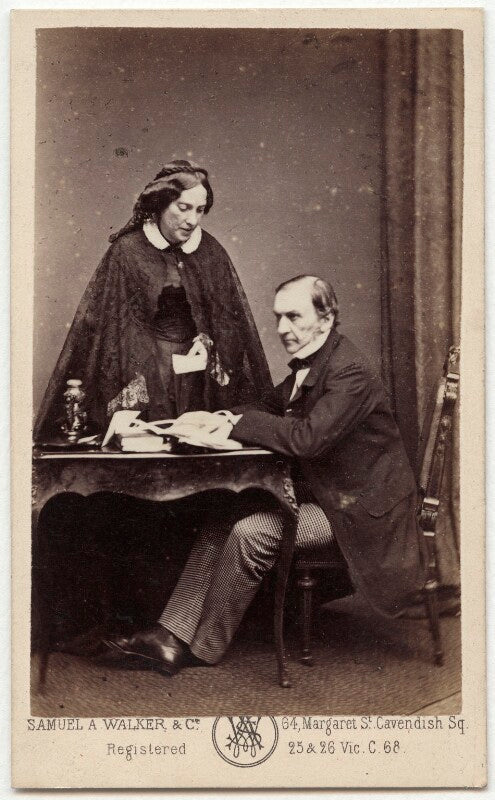 Catherine gladstone (née glynne); william ewart gladstone npg x5975