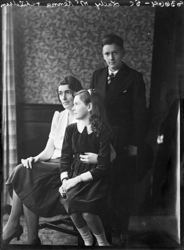 Lady pleasance elizabeth mckenna (née rous); maureen sophia mckenna; wilfrid patrick john mckenna npg x155114