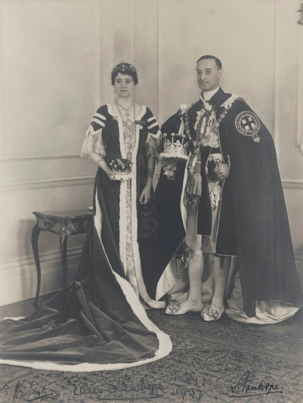 Eileen agatha stanhope (née browne), countess stanhope; james richard stanhope, 7th earl of stanhope npg x38847