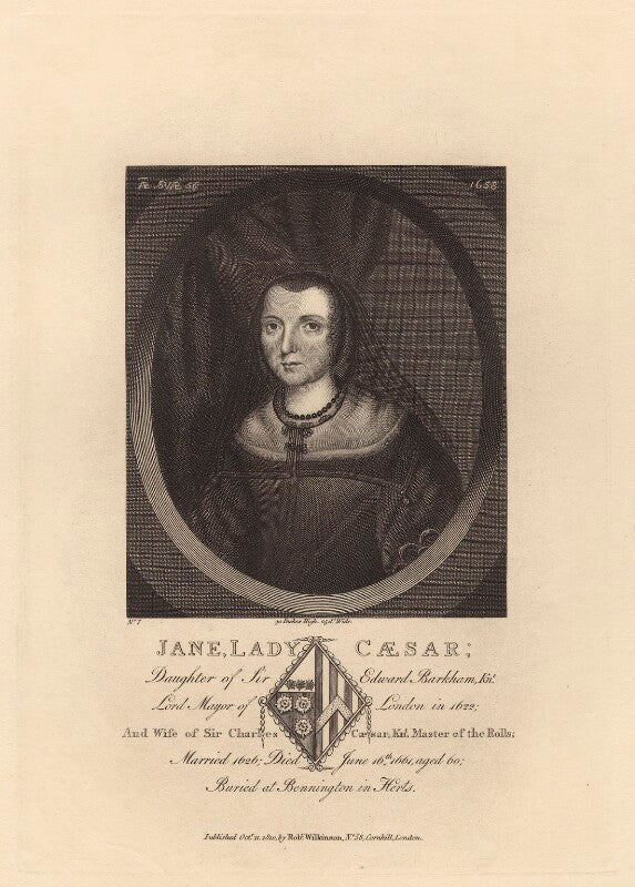 Jane caesar (née barkham), lady caesar npg d29204