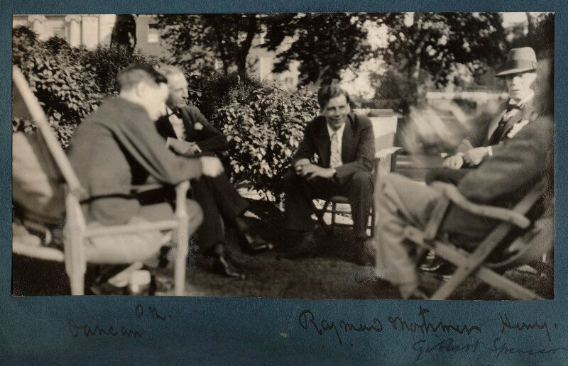 Duncan grant; philip edward morrell; raymond mortimer; lord henry cavendish bentinck; gilbert spencer npg ax143164