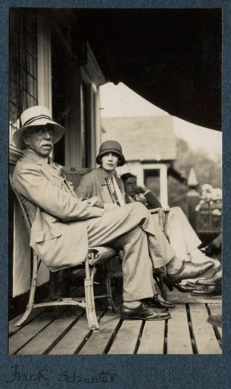 Frank schuster and two unknown sitters npg ax142196