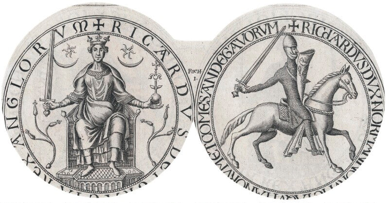 The great seal of king richard i ('the lionheart') npg d43332