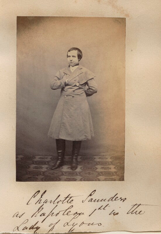 Charlotte saunders as napoleon in 'the lady of lyons' npg x197899