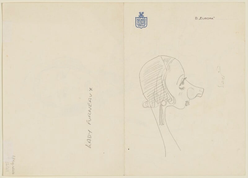 Unknown sitter on board the ocean liner 'europa' npg d3641b