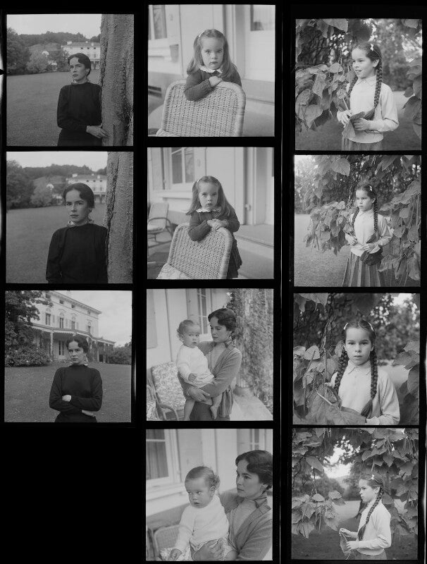 Oona o'neill; victoria chaplin; eugene anthony chaplin; geraldine chaplin npg x195184