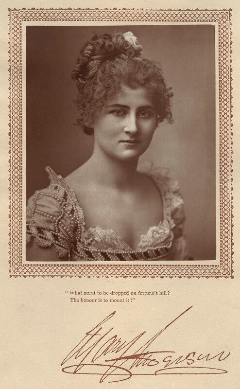 Mary anderson (mrs de navarro) as pauline in 'the lady of lyons' npg x83