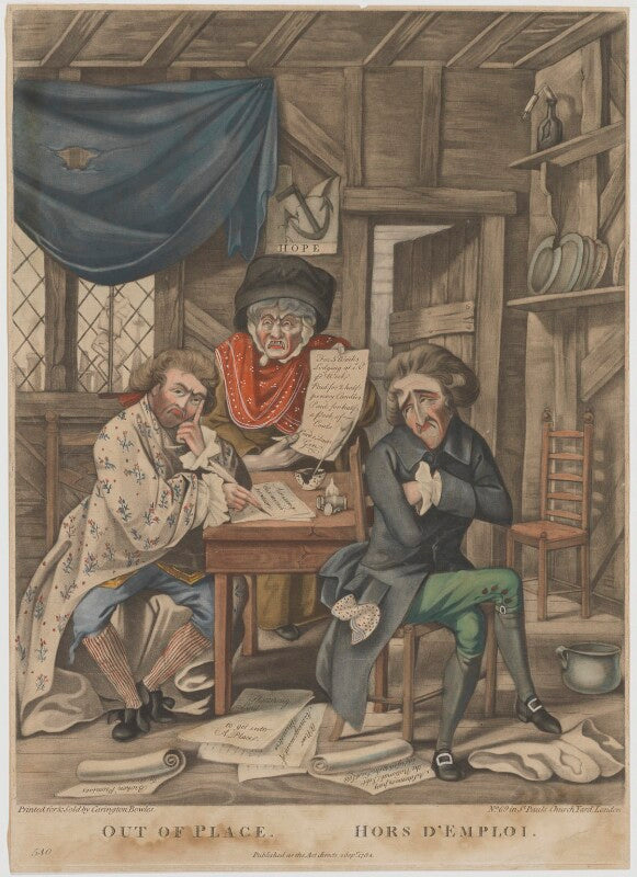 'out of place. hors d'emploi.' npg d47048