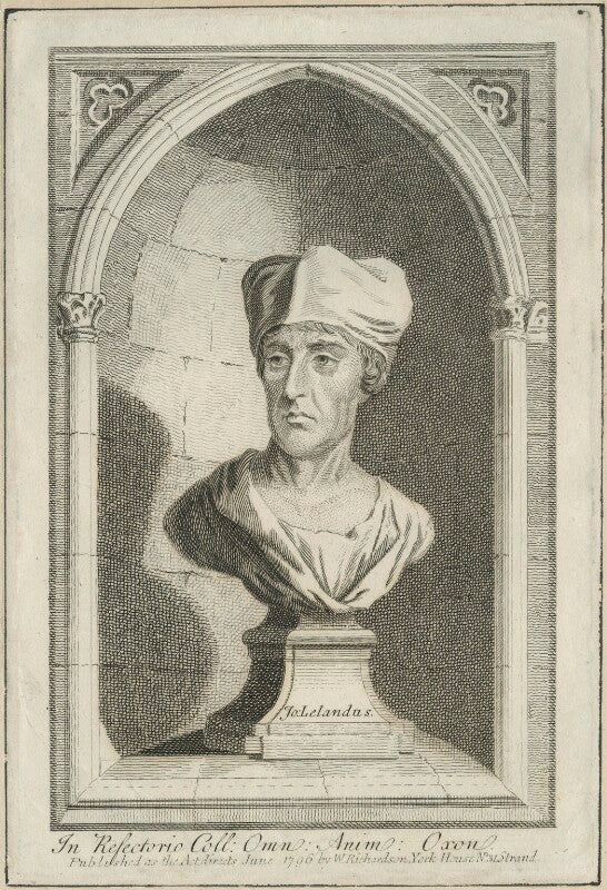 The bust of john leland at all souls' college npg d24292