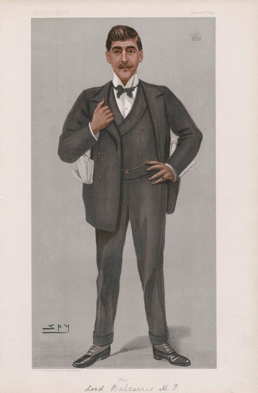 David alexander edward lindsay, 27th earl of crawford and 10th earl of balcarres ('statesmen. no. 708. "bal."') npg d44966