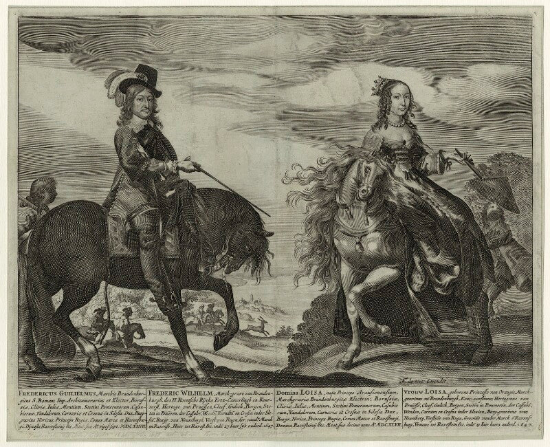 Frederick william of brandenburg; louise henriette of orange nassau npg d33980