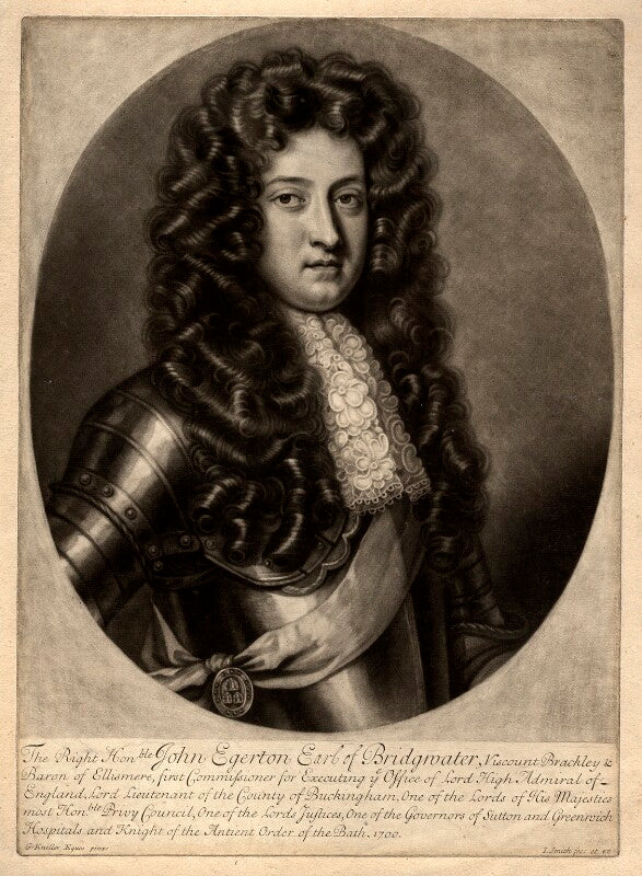 John egerton, 3rd earl of bridgewater npg d805