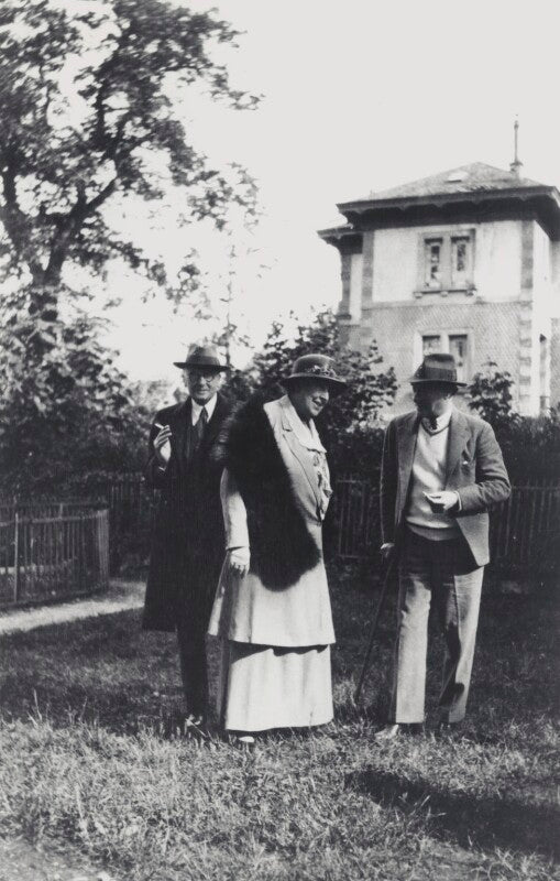 (lloyd) logan pearsall smith; mary berenson (née smith); sir desmond maccarthy npg ax161115