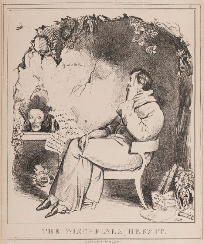 The winchelsea hermit (arthur wellesley, 1st duke of wellington; george william finch hatton, 10th earl of winchilsea) npg d40941