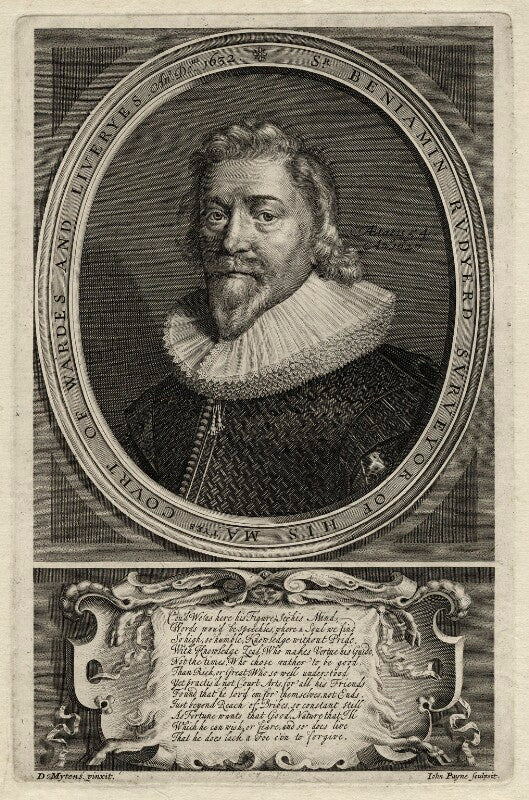 Sir benjamin rudyerd (rudyard) npg d27253