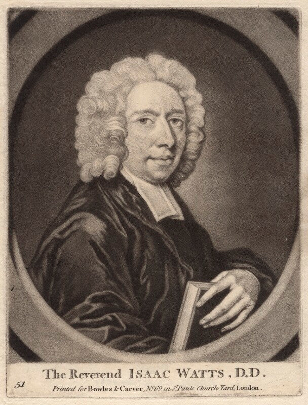 Isaac watts npg d4701