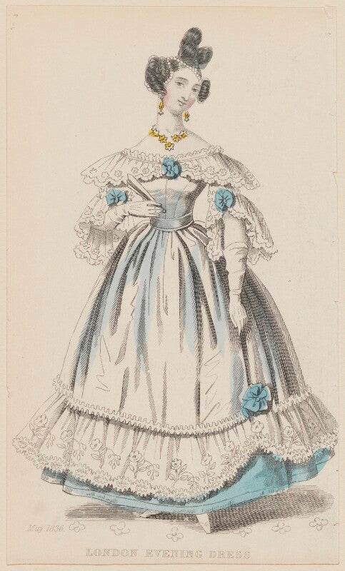 'london evening dress', may 1836 npg d47699