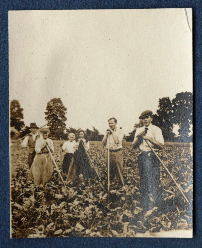 Clive bell; gerald frank shove and farm workers npg ax140514