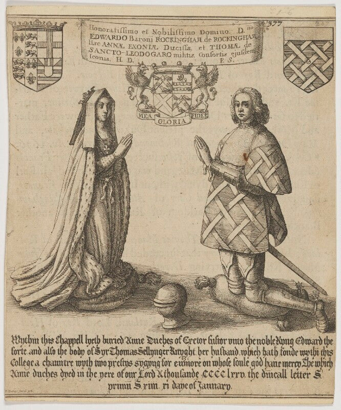 Anne, duchess of exeter; sir thomas st leger npg d48200