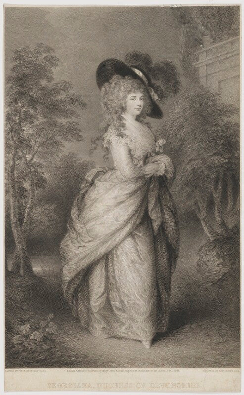 Georgiana cavendish (née spencer), duchess of devonshire npg d35169
