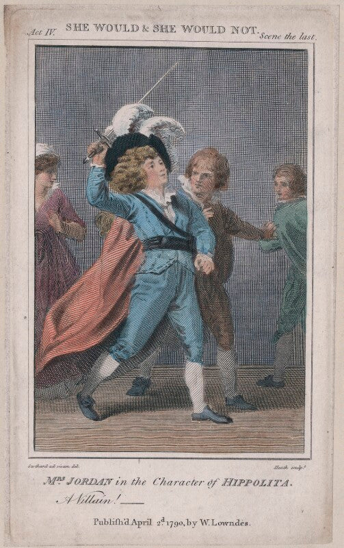 Dorothy jordan as hippolita in cibber's 'she would and she would not' npg d47418