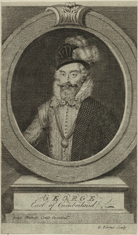 George clifford, 3rd earl of cumberland npg d25168