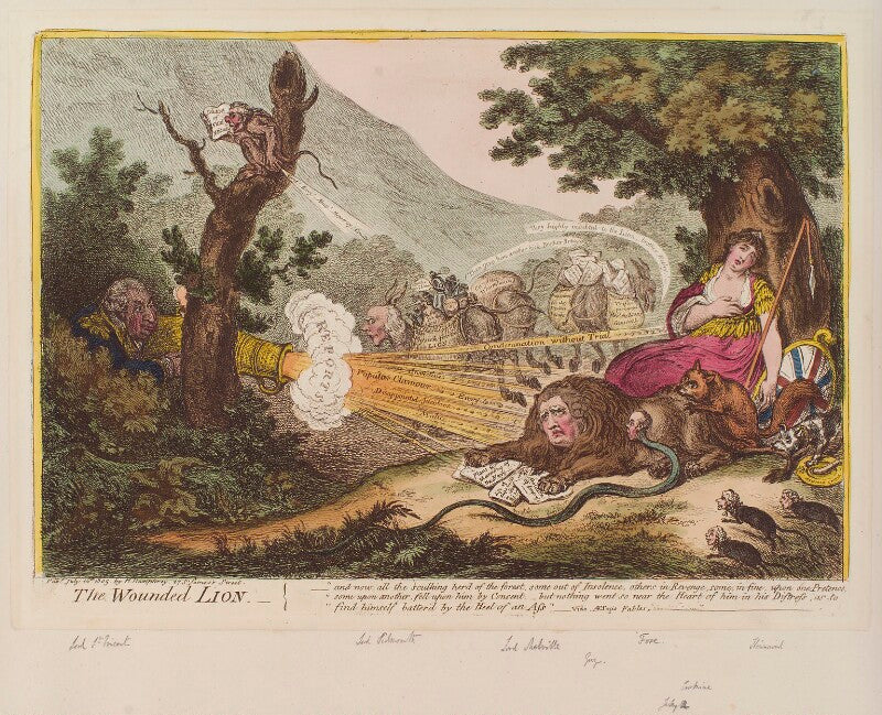 'the wounded lion' npg d12847