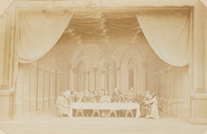 'the last supper' (scene from oberammergau passion play) npg p1273(32a)
