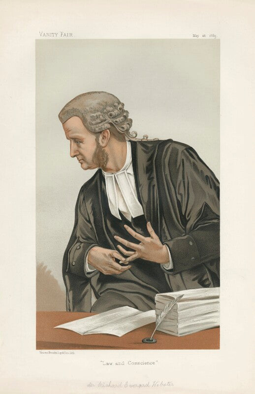 Richard everard webster, viscount alverstone ('men of the day. no. 286.') npg d44122