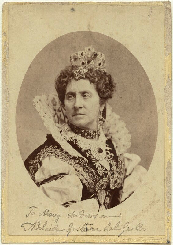Adelaide ristori as queen elizabeth in 'elizabeth, queen of england' npg x19011
