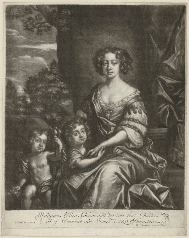 James beauclerk; charles beauclerk, 1st duke of st albans; nell gwyn npg d35093