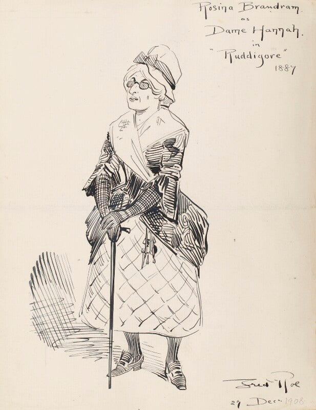 Rosina brandram (neé moult) (rosina brandram as dame hannah in ruddigore 1887) npg d43077