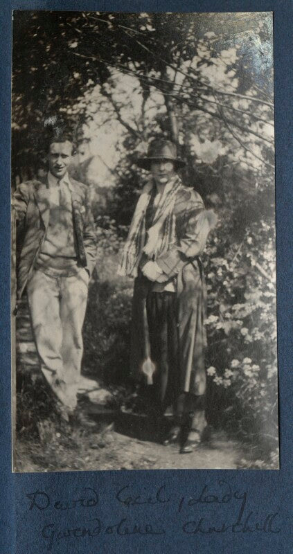 Lord david cecil; lady gwendeline theresa mary spencer churchill (née bertie) npg ax141396