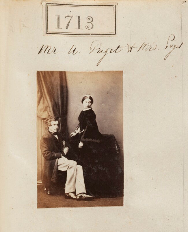 Mr a. paget with his wife npg ax51104