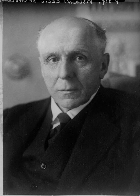 Edgar algernon robert gascoyne cecil, 1st viscount cecil of chelwood npg x81878