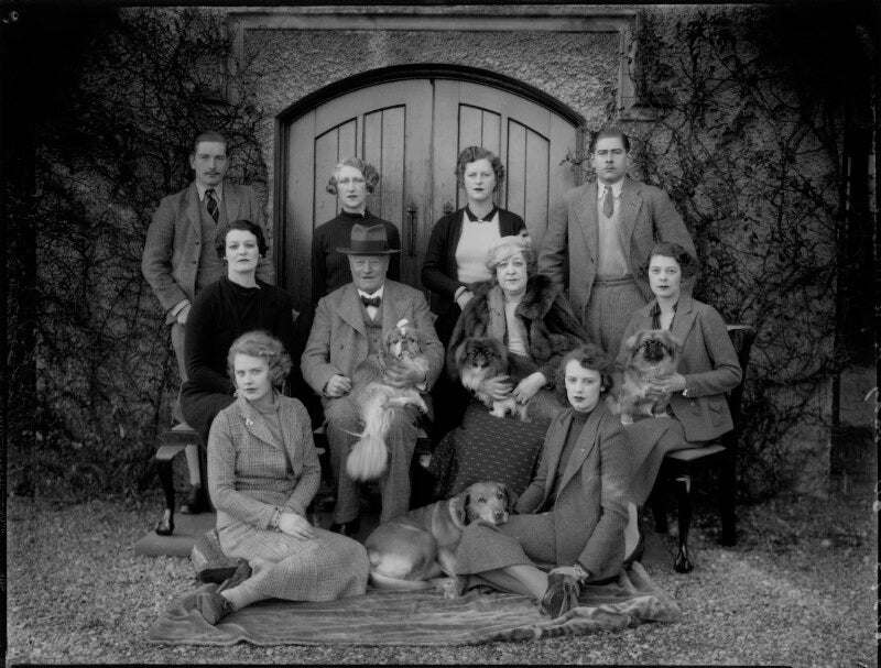 Sir richard henry williams bulkeley, 12th bt; lady magdalene williams bulkeley (née yorke) and family npg x151896