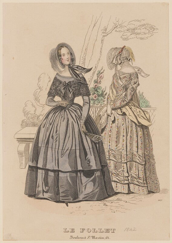 Toilette de deuil and toilette de ville, september 1842 npg d47903