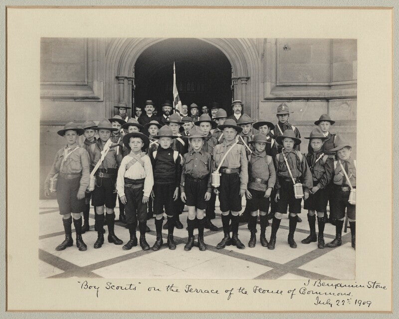 '"boy scouts" on the terrace of the house of commons' (32 unknown sitters) npg x36244