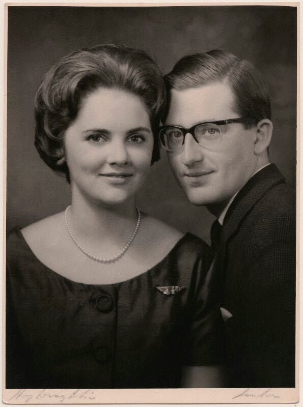 Silvia mary lawson johnston (née roigt); arthur charles st john lawson johnston, 3rd baron luke npg x47260