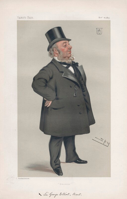 Sir george eliot 1st bt ('statesmen. no. 317.') npg d43933