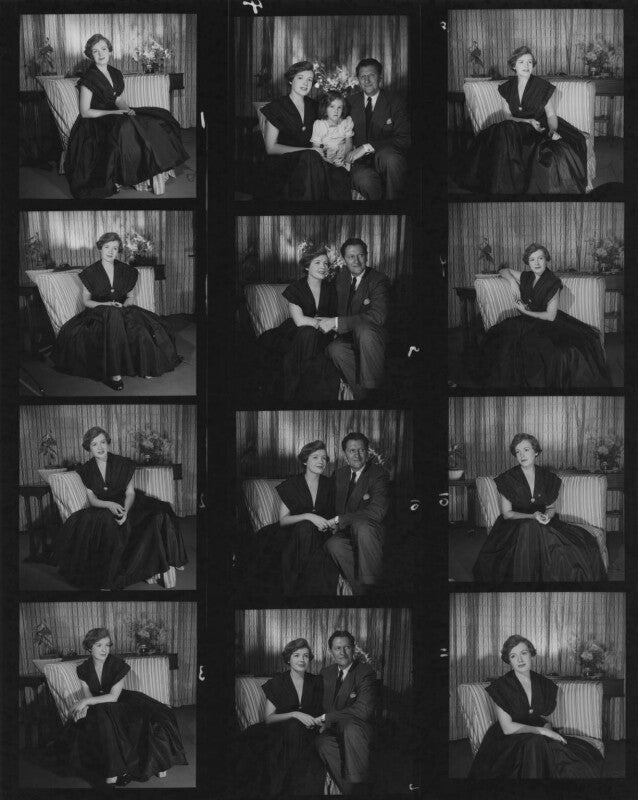 Phyllis calvert; (anna) auriol lee (née murray hill); peter murray hill npg x195168