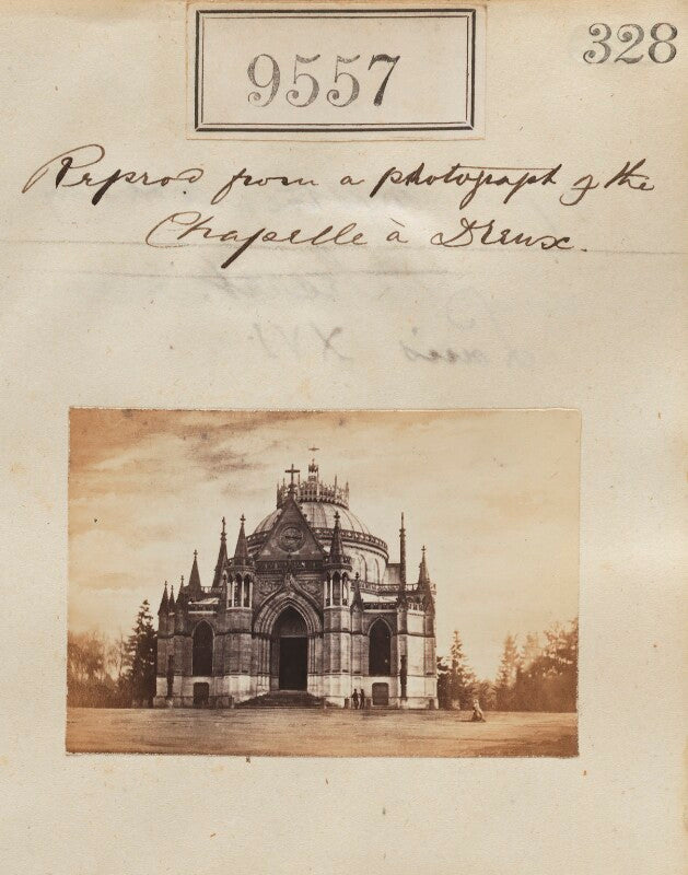 'reproduction from a photograph of the chappelle a drux' npg ax59335