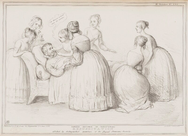 Resuscitation (william lamb, 2nd viscount melbourne; queen victoria) npg d41533