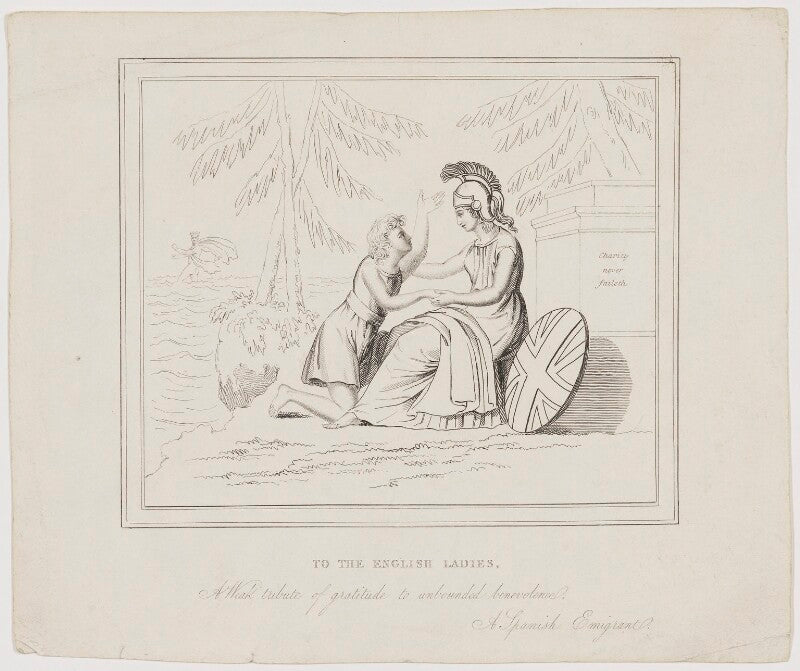 Britannia ('to the english ladies') npg d48076