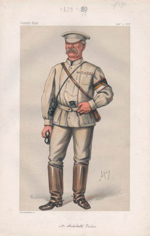 Archibald forbes ('men of the day. no. 169. "thorough."') npg d43830