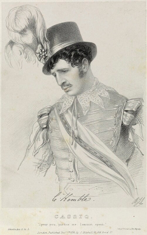 Charles kemble as cassio in 'othello' npg d22072