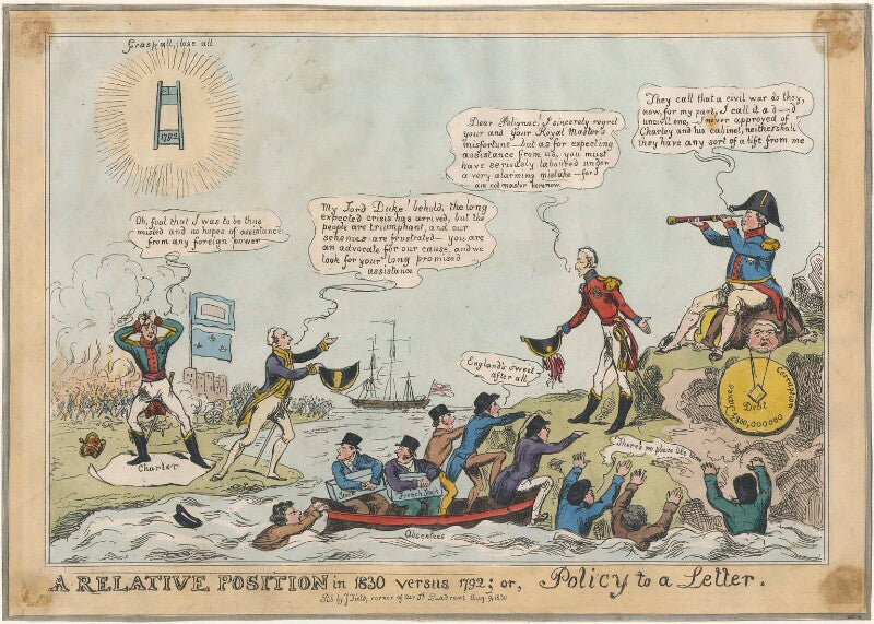 A relative position in 1830 versus 1792; or, policy to a letter npg d48829